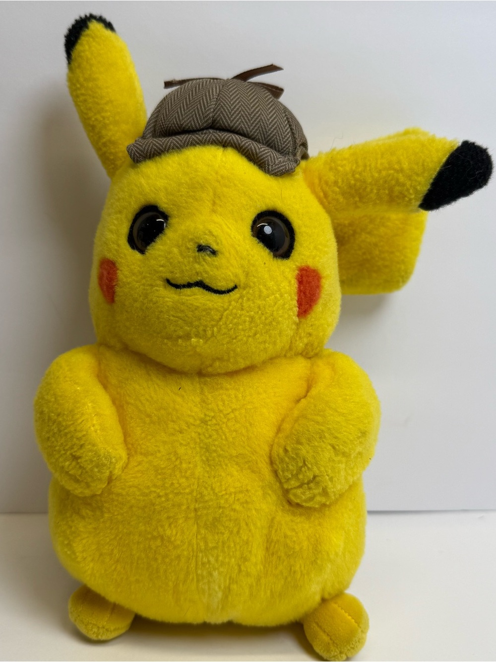Pokemon Detective Pikachu w/ Hat Plush Stuffed Animal Wicked Cool Toys WCT